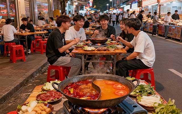 Dạo phố và thưởng thức ẩm thực Trùng Khánh với lẩu cay, mì Tiểu Diện cùng nhiều món ăn đường phố đậm vị địa phương