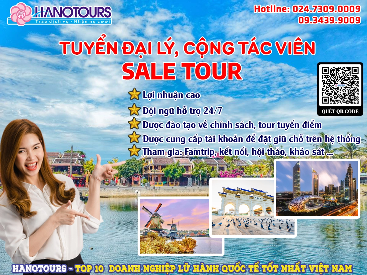 Hanotours tìm kiếm đại lý - CTV toàn quốc