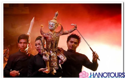 Múa rối Bangkok Puppet show ở Aksra