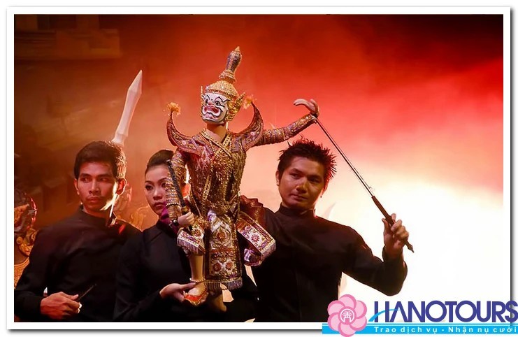 Múa rối Bangkok Puppet show ở Aksra
