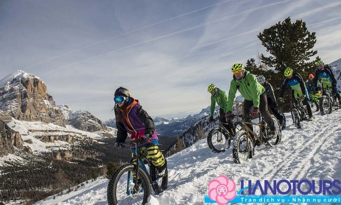 Hành trình thể thao xe đạp trượt tuyết ở Châu Âu