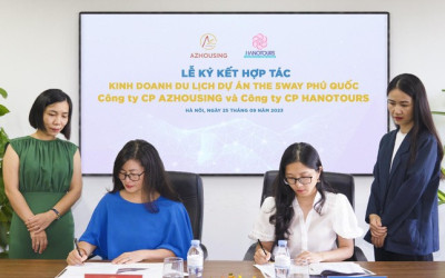 Hanotours và AZHousing ký kết thỏa thuận kinh doanh tại dự án The 5Way Phú Quốc