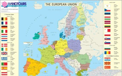Bản đồ du lịch châu Âu theo tuyến mới nhất cập nhật 2024