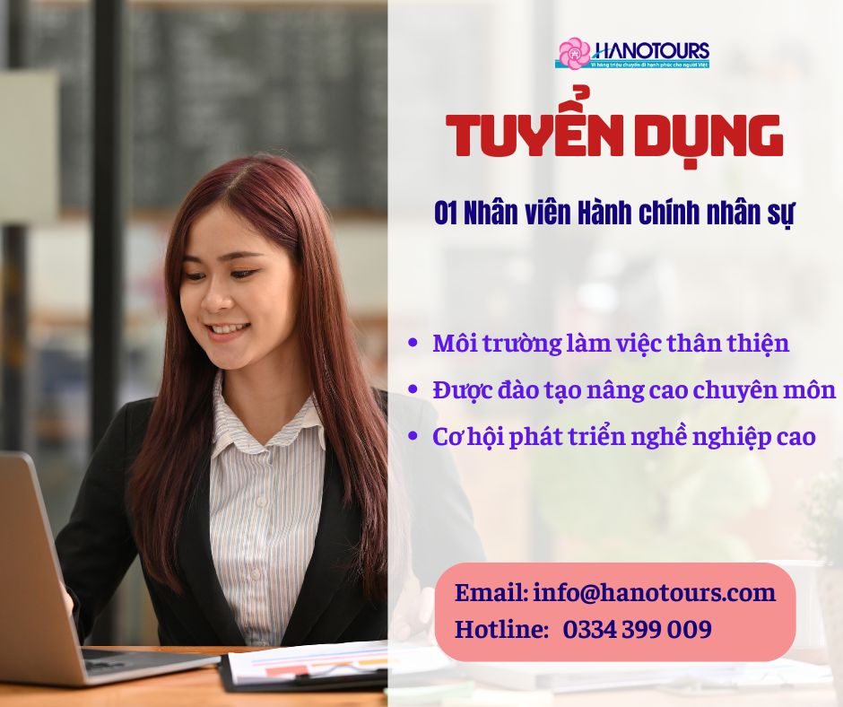 Tuyển dụng 01 Nhân viên Hành chính Nhân sự