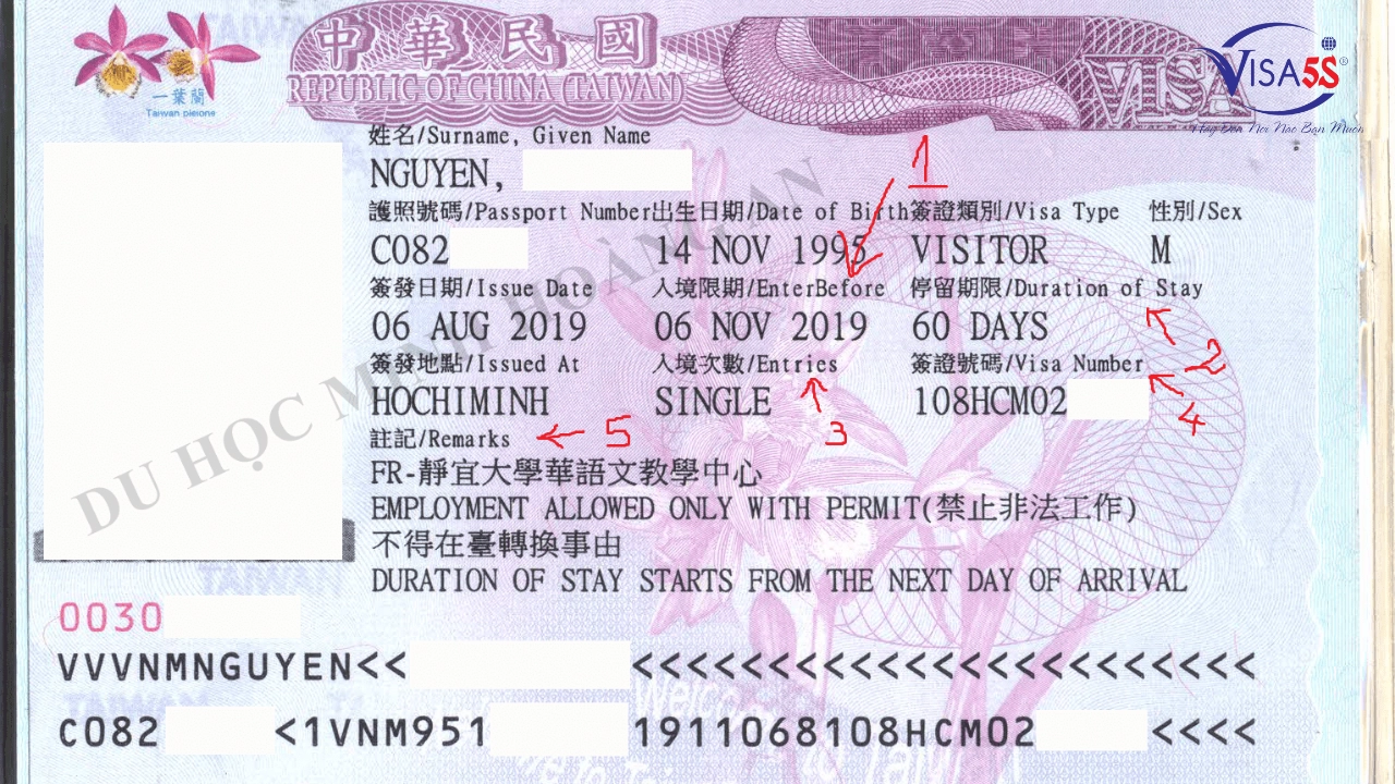 Thủ tục và những lưu ý quan trọng khi xin visa Đài Loan 10 năm