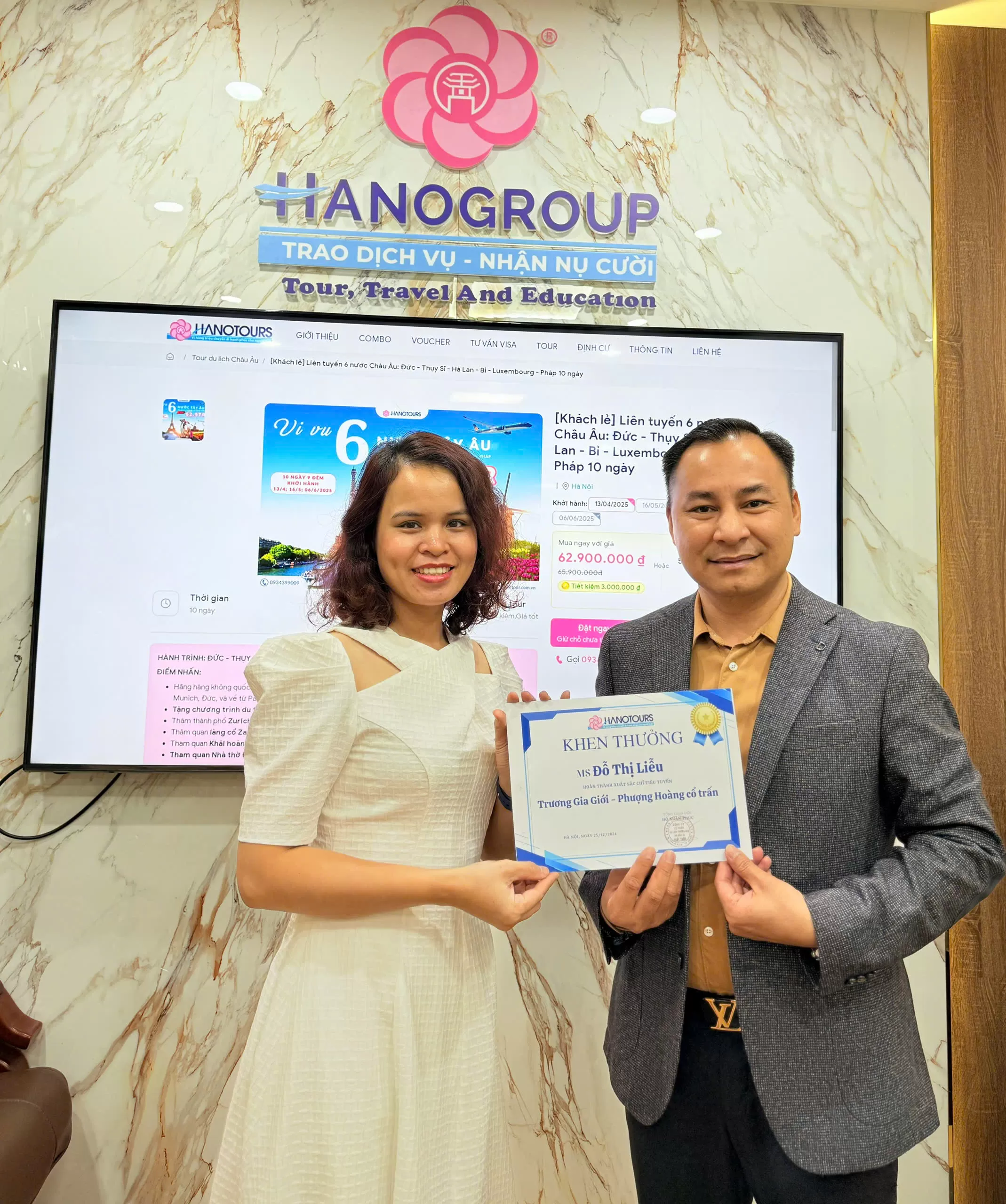 Khen thưởng các “chiến binh” xuất sắc tuyến du lịch Trung Quốc – Hàn Quốc