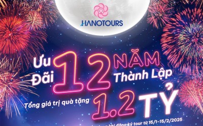 Đại tiệc tri ân khách hàng nhân kỷ niệm 12 năm thành lập Hanotours