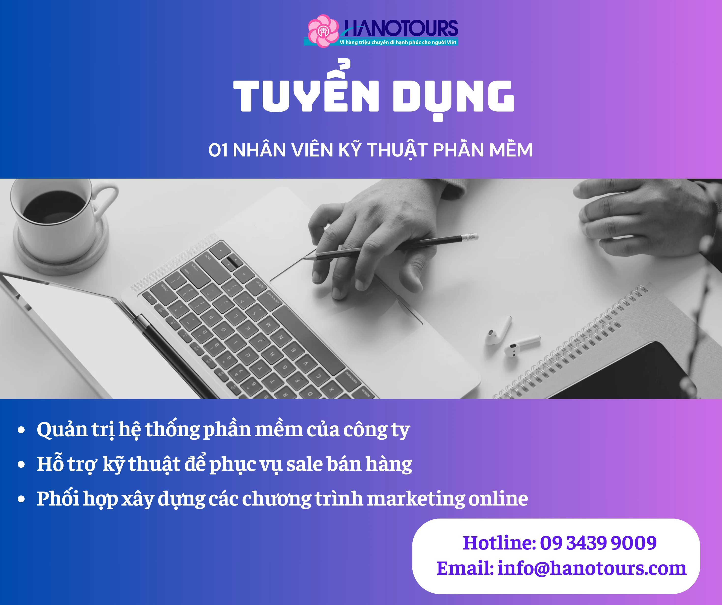 Tuyển dụng Nhân viên kỹ thuật phần mềm