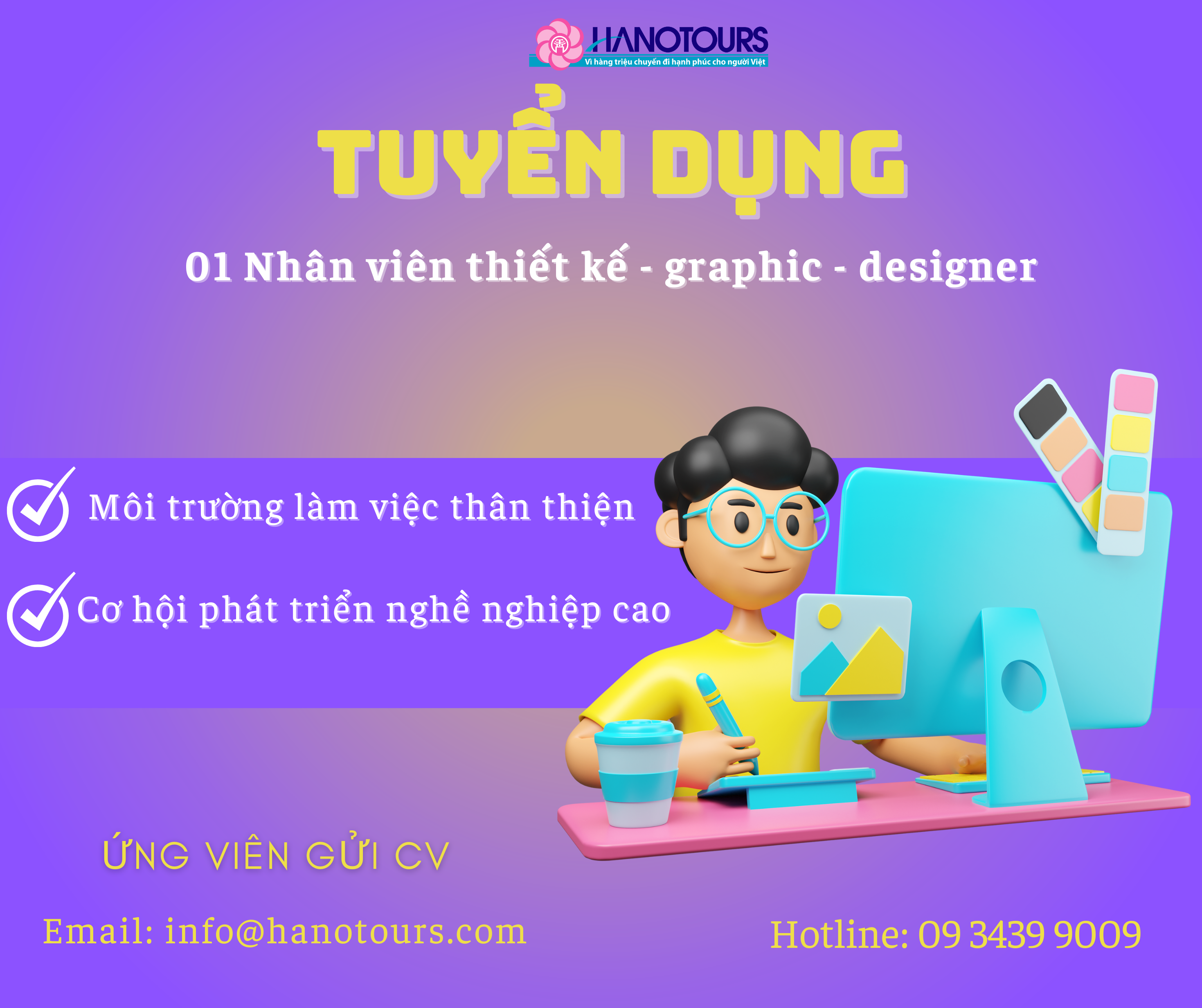  Tuyển dụng Nhân Viên Thiết Kế - Graphic - Designer