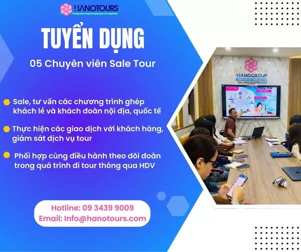 Tuyển dụng Sale tour nội địa outbound