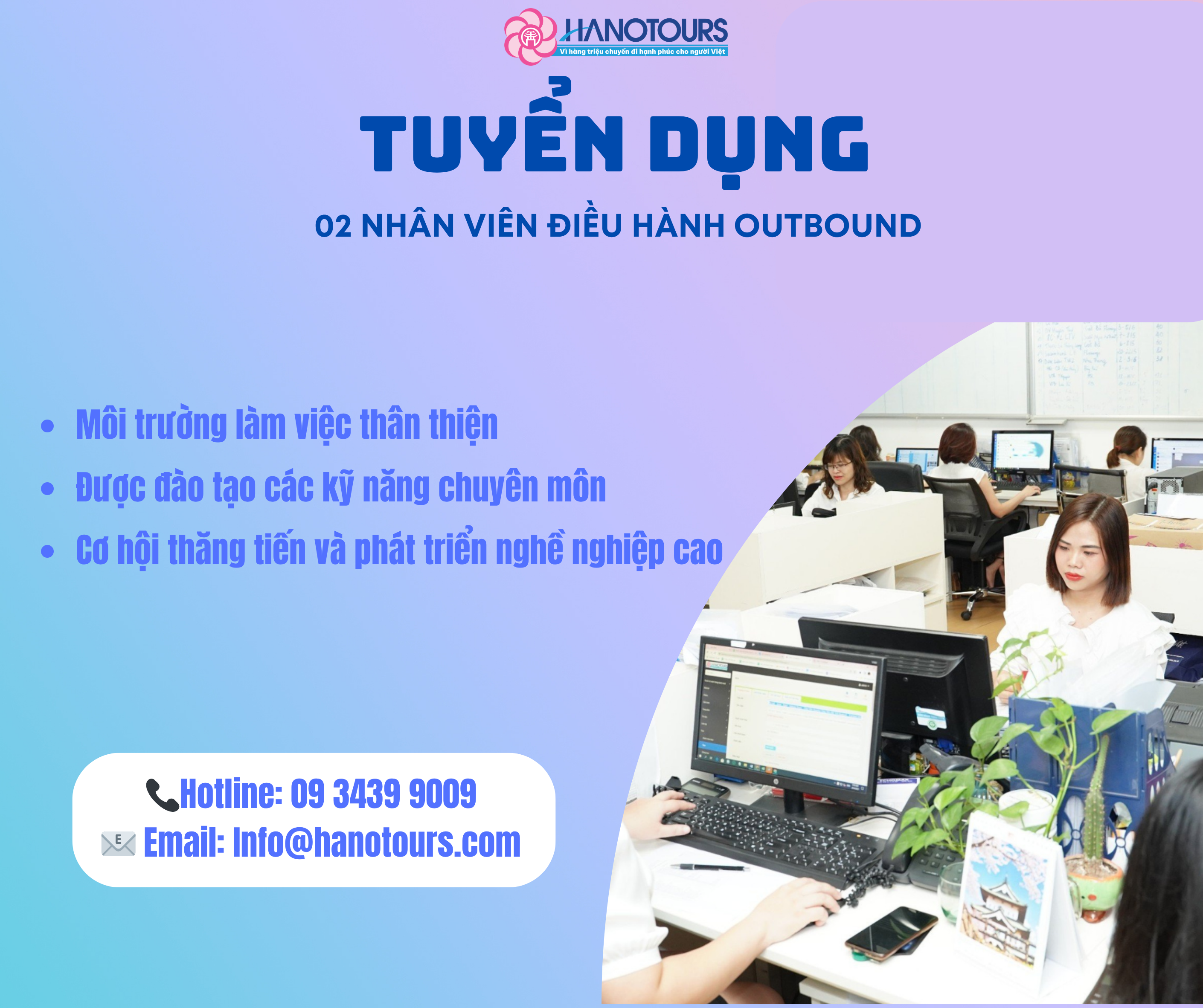 Tuyển dụng nhân viên điều hành outbound