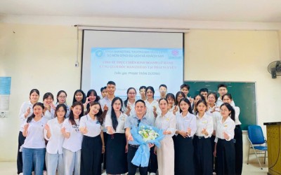 ​​​​​​​Hanotours tích cực đồng hành nâng cao kiến thức, kỹ năng cho sinh viên du lịch