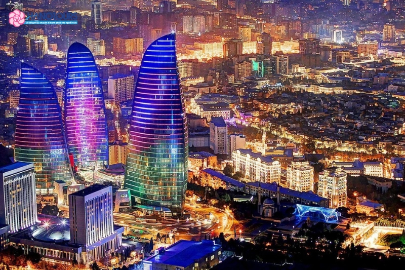 Vẻ đẹp kiêu hãnh của Flame Towers Azerbaijan