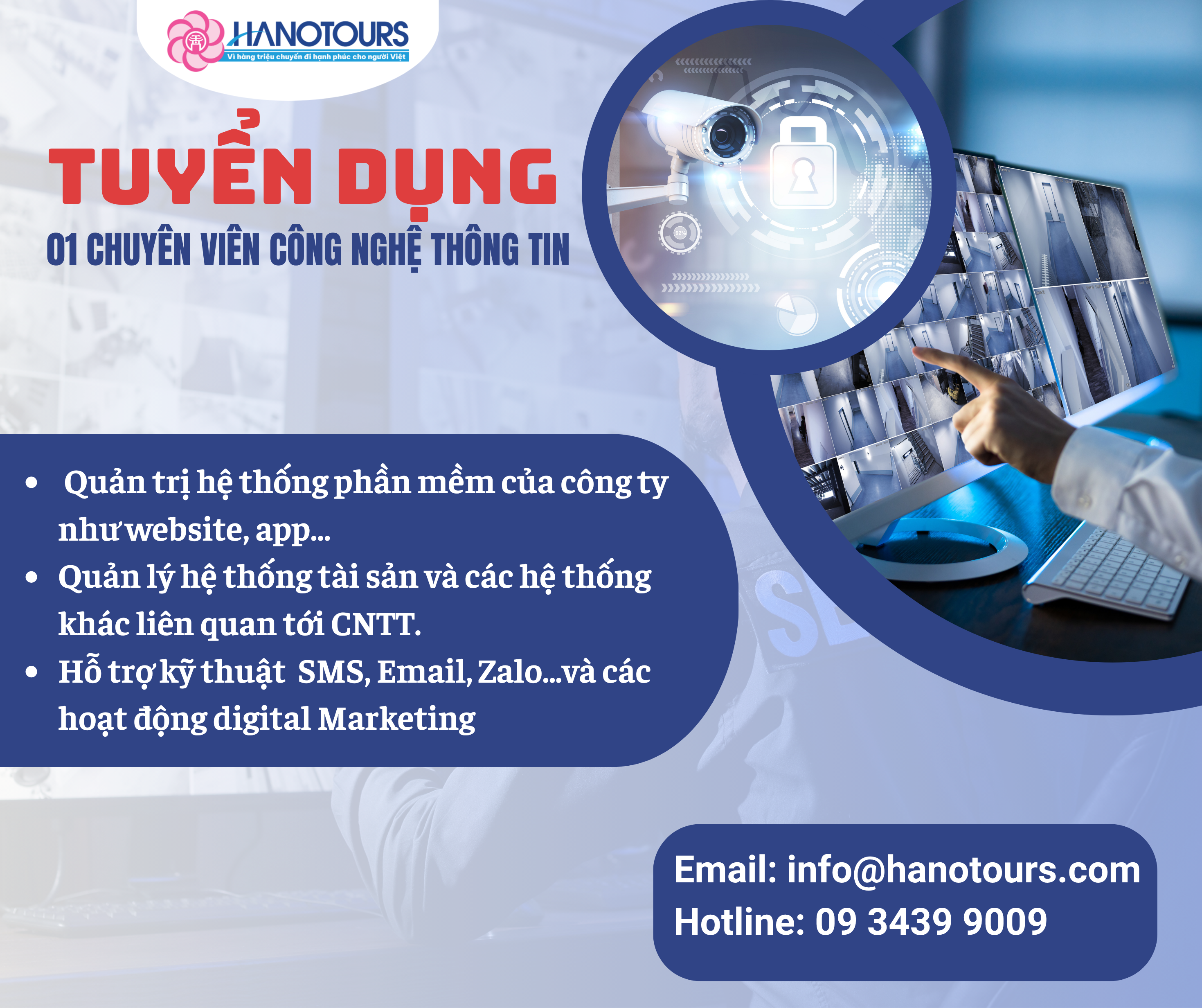 Tuyển dụng chuyên viên Công nghệ thông tin