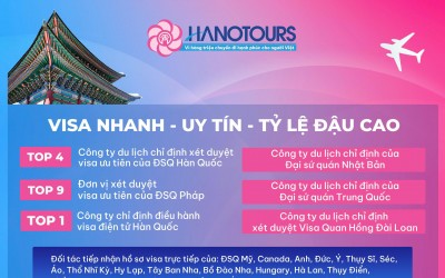 Hanotours – Chuyên gia đồng hành xin visa các nước uy tín và tận tâm