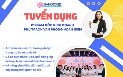 Tuyển dụng 01 Giám đốc Kinh doanh phụ trách văn phòng Hoàn Kiếm