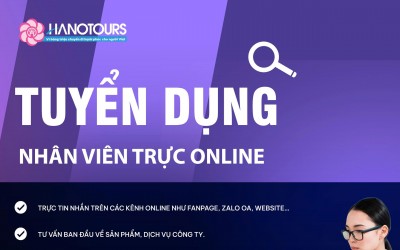 Tuyển dụng 02 Nhân viên trực online