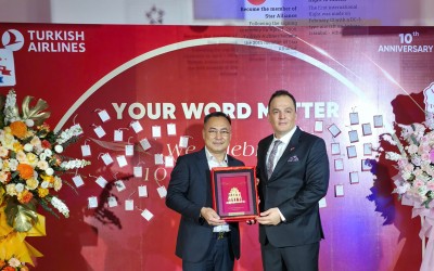 Hanotours chúc mừng Turkish Airlines nhân kỷ niệm 10 năm Hãng khai thác chuyến bay đến Hà Nội