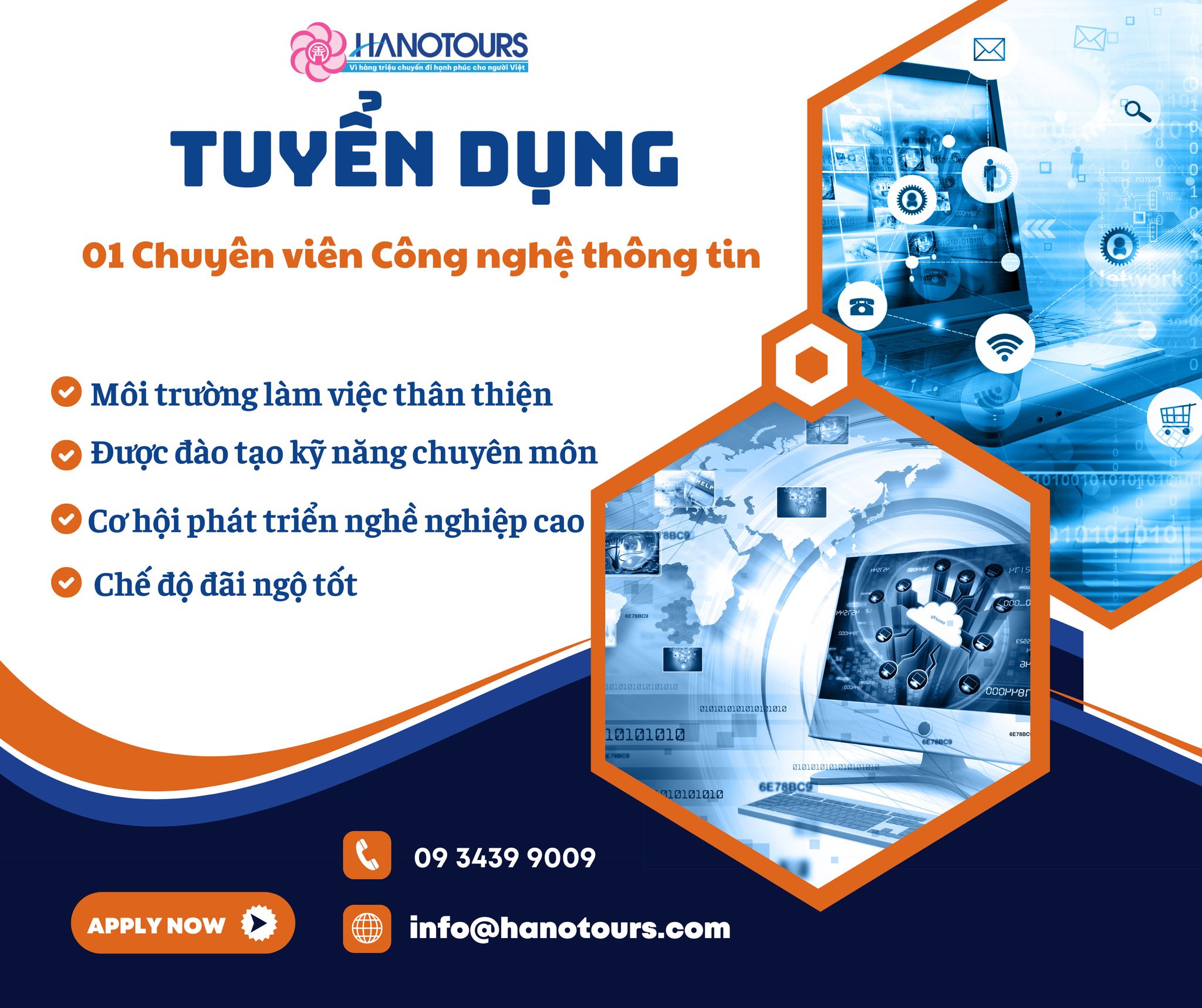Tuyển dụng Chuyên viên công nghệ thông tin phụ trách phần mềm và SEO