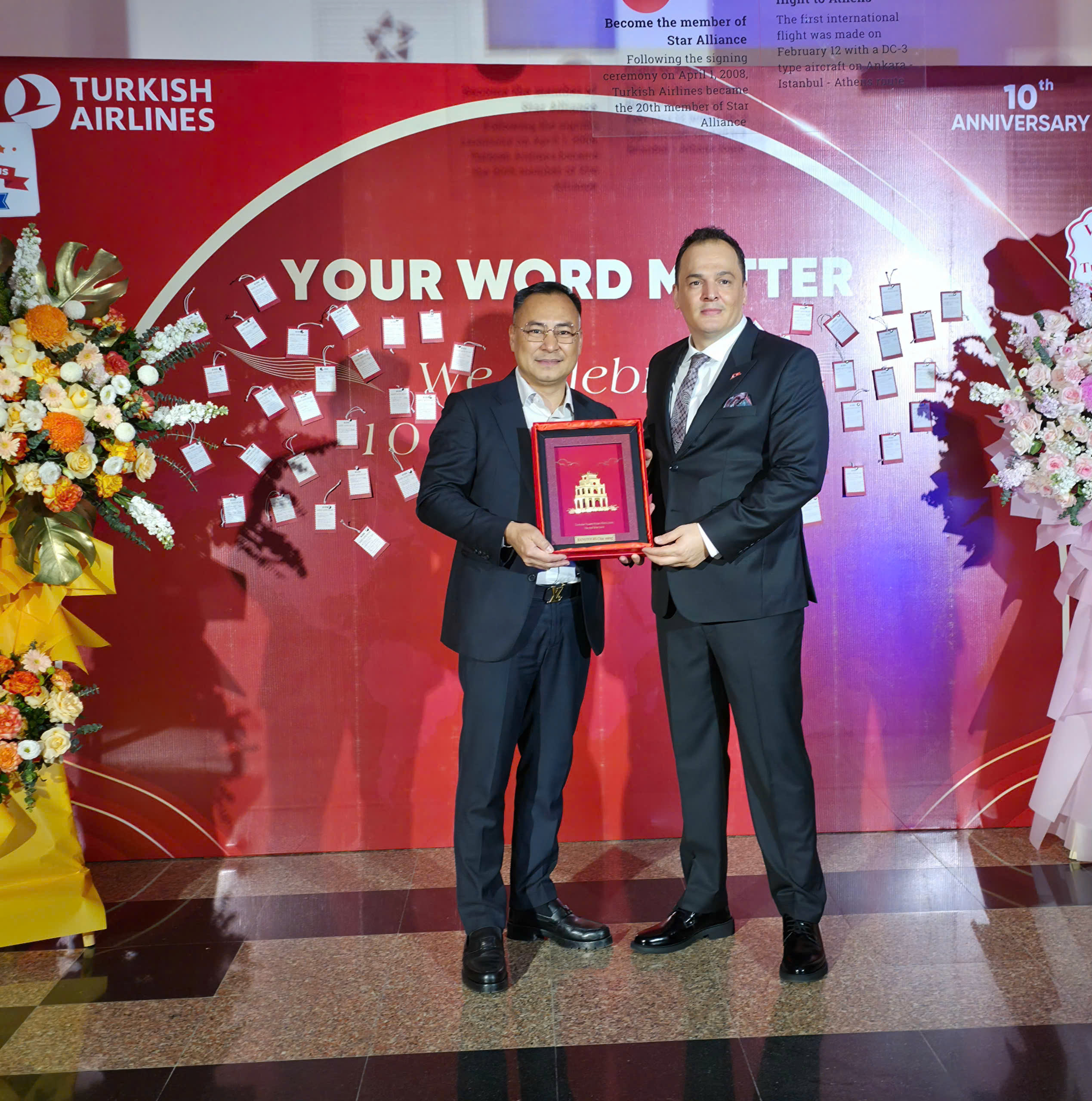 Hanotours chúc mừng Turkish Airlines nhân kỷ niệm 10 năm Hãng khai thác chuyến bay đến Hà Nội