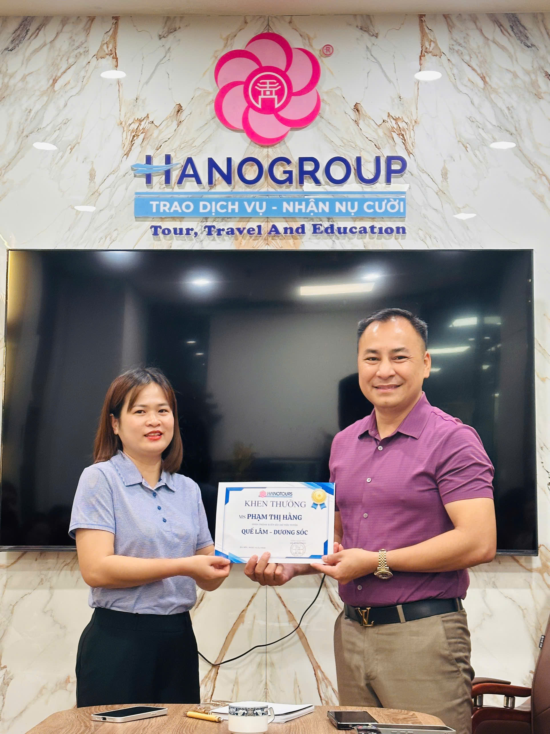 Khen thưởng nhân sự hoàn thành xuất sắc chỉ tiêu tuyến Quế Lâm