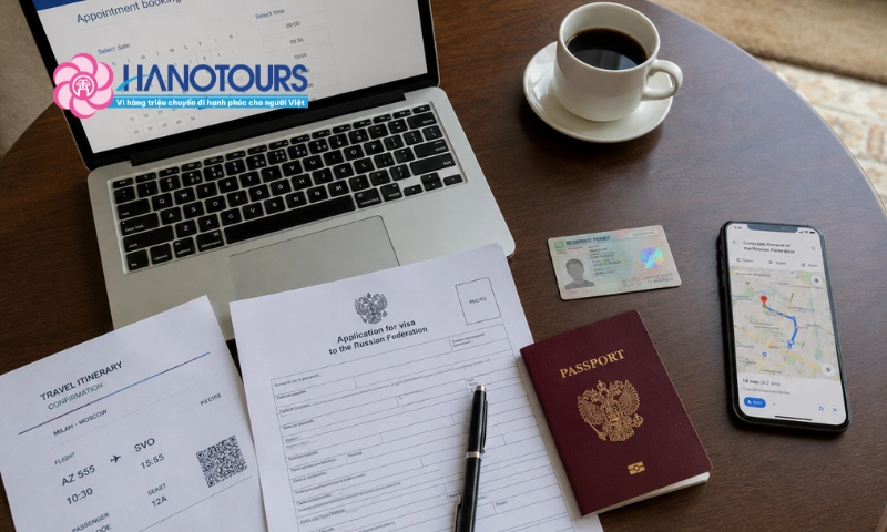 Làm thế nào để xin visa Nga khi đang ở một nước thứ ba? (Không phải Việt Nam)