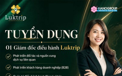 Hanogroup tuyển dụng Giám đốc điều hành Luktrip