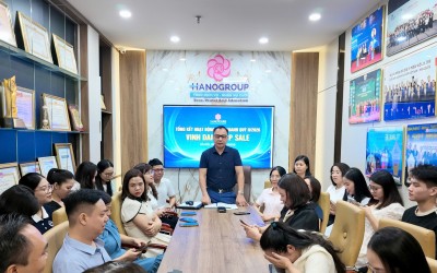 Hanotours tổng kết hoạt động kinh doanh và vinh danh top sale quý II/2026