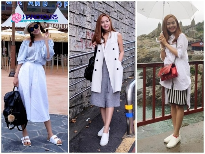 Bạn hãy chọn những trang phục mỏng, nhẹ và thoải mái khi đi Hàn vào mùa hè