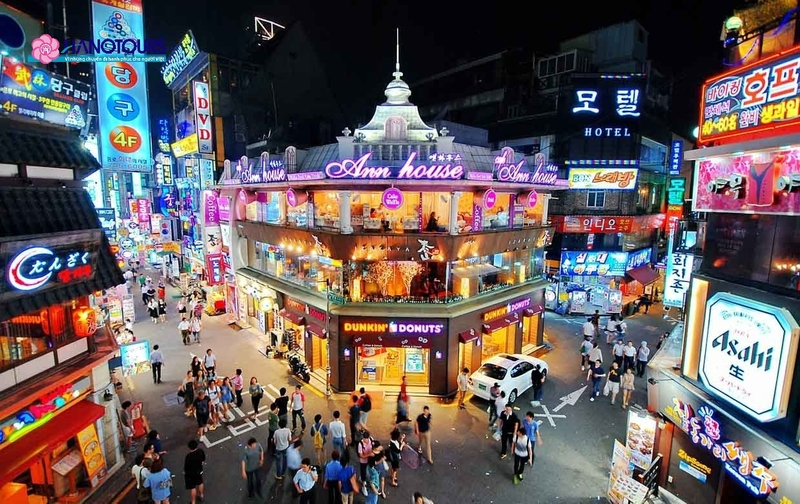 Hongdae được xem là con phố đông vui và nhộn nhịp tại Seoul