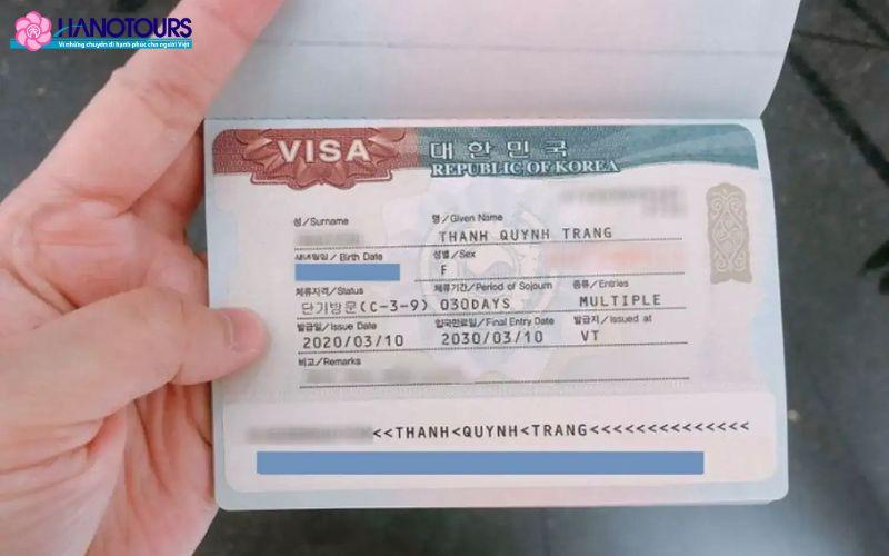 Visa multiple Hàn Quốc cho phép nhập cảnh nhiều lần trong một thời gian nhất định