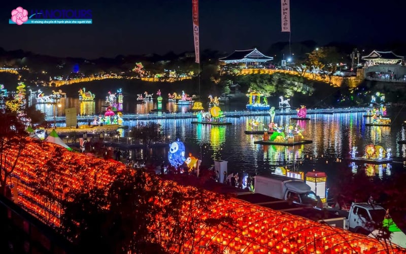 Lễ hội đèn lồng Jinju được coi là nét biểu tượng văn hóa của Hàn Quốc
