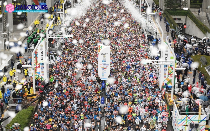Bạn sẽ được hòa mình vào bầu khi chạy marathon lớn tại Hàn Quốc