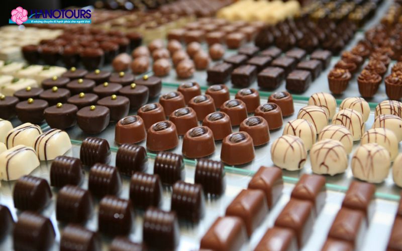 Chocolate tại Bỉ còn được mệnh danh là ngon nhất thế giới