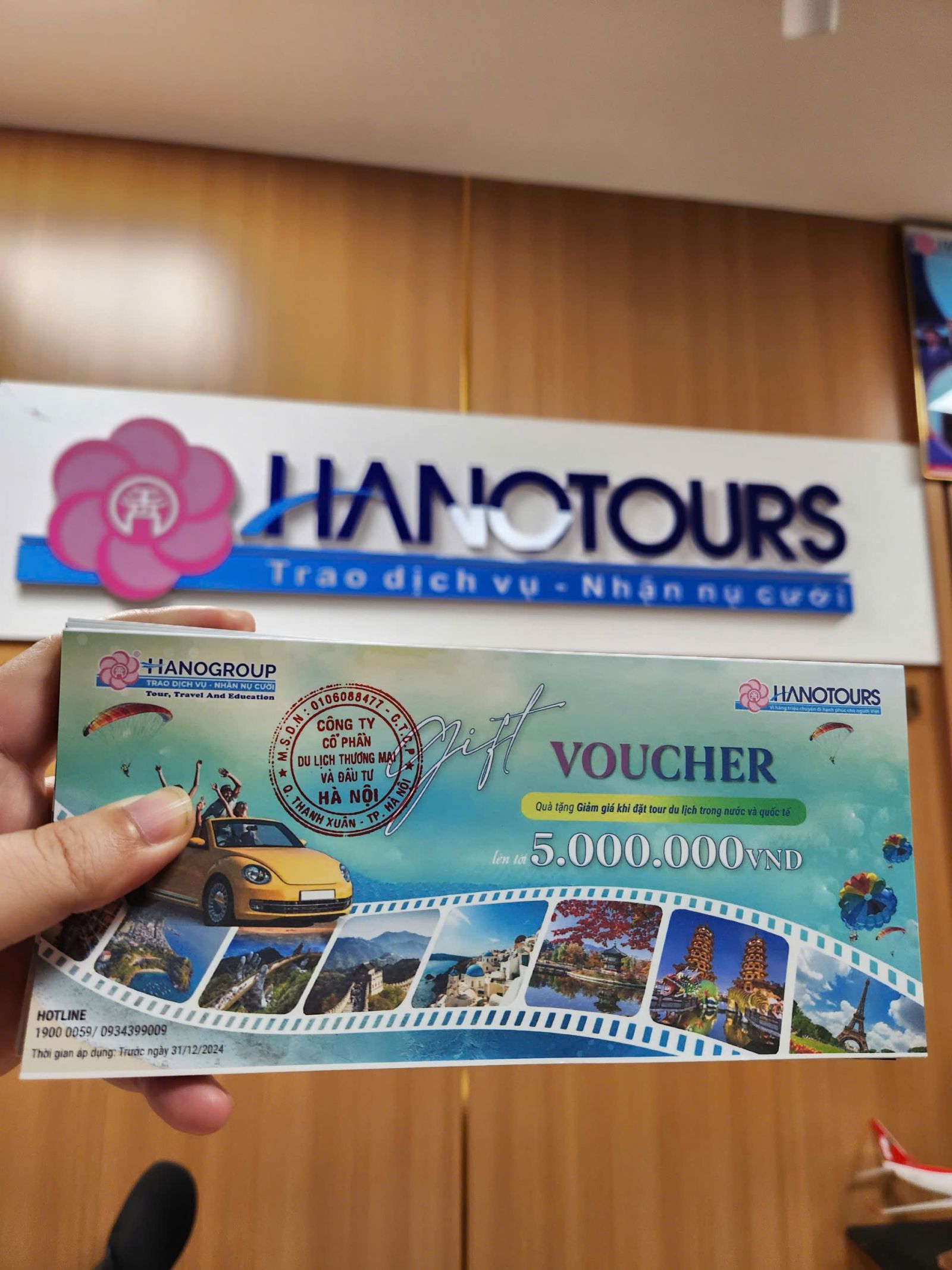 Voucher giảm giá tour du lịch lên tới 5 triệu đồng của Hanotours