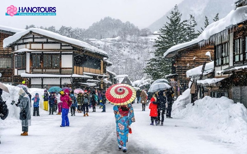 Mùa đông ở Nhật rất lạnh, đặc biệt ở các vùng như Hokkaido