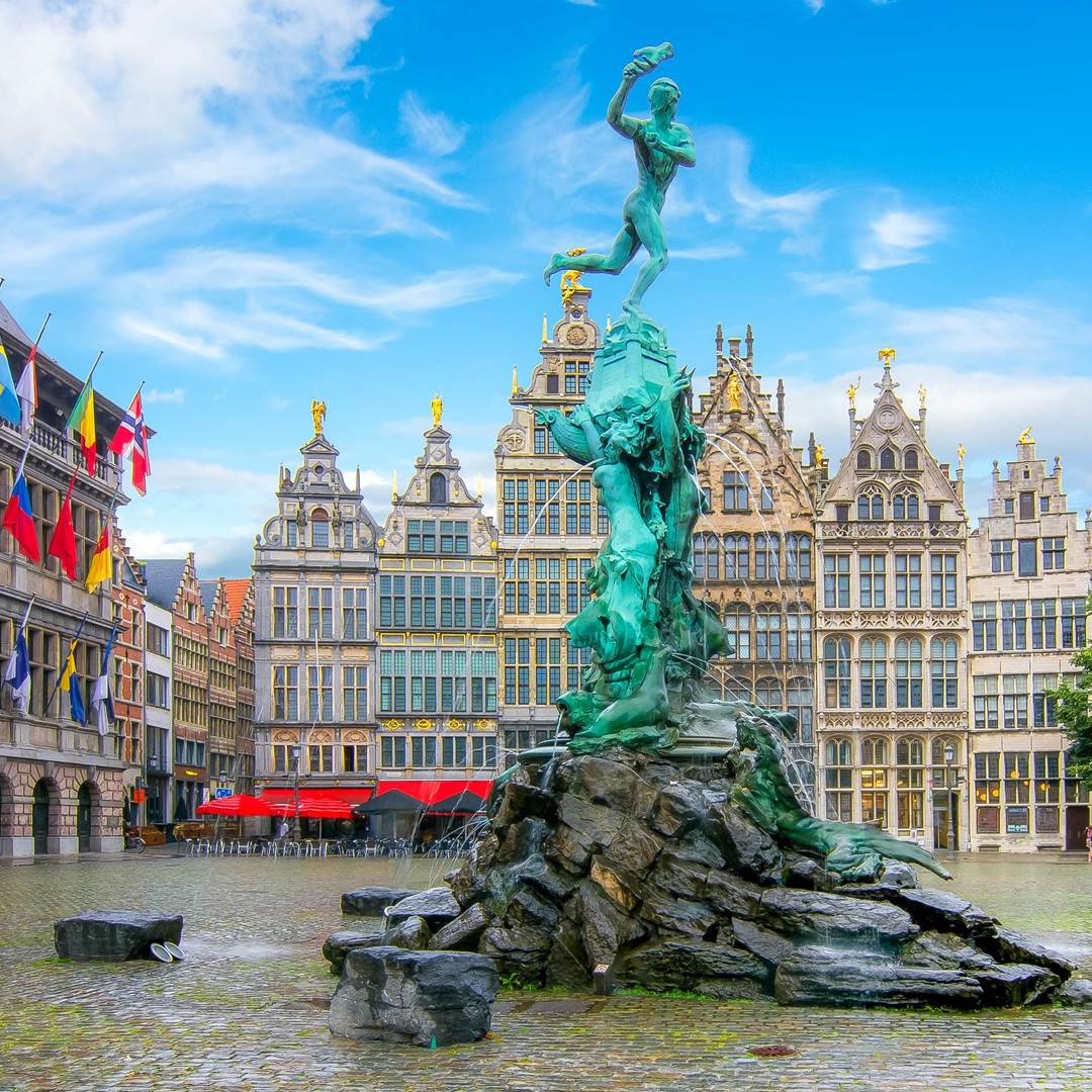 Thành phố Antwerp hội tụ nhiều công trình kiến trúc Baroque nổi tiếng