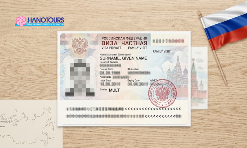 Kiểm tra thông tin trên visa Nga