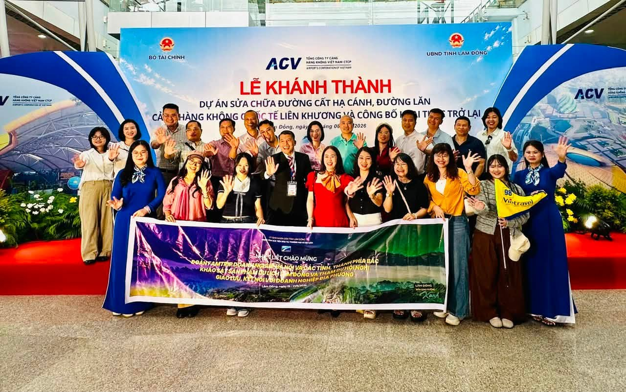Đại diện Hanotours vinh dự tham gia đoàn Famtrip khảo sát du lịch Lâm Đồng 2026