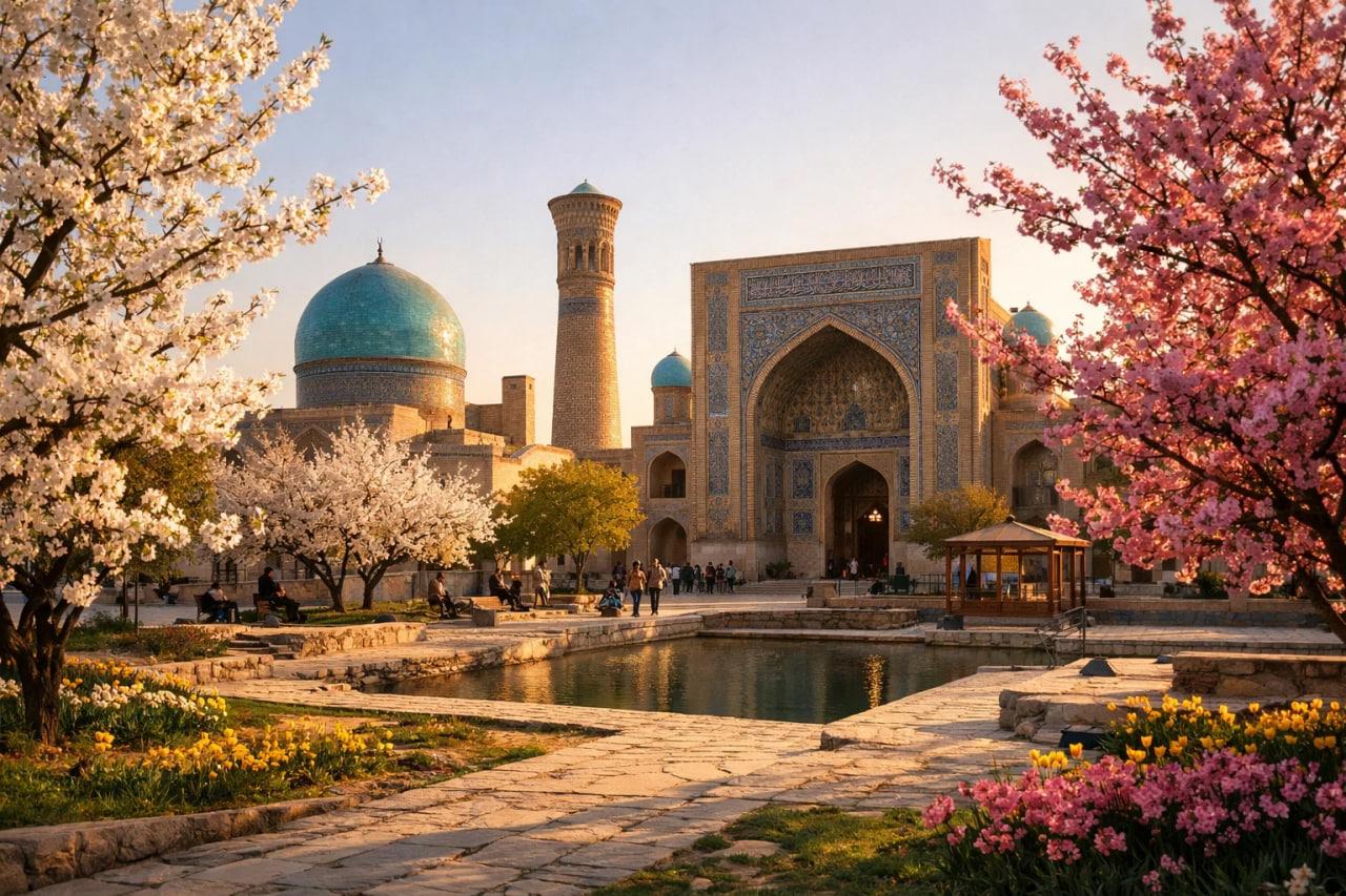 Mùa xuân đánh thức Uzbekistan trong sắc xanh và nhịp lễ hội Trung Á