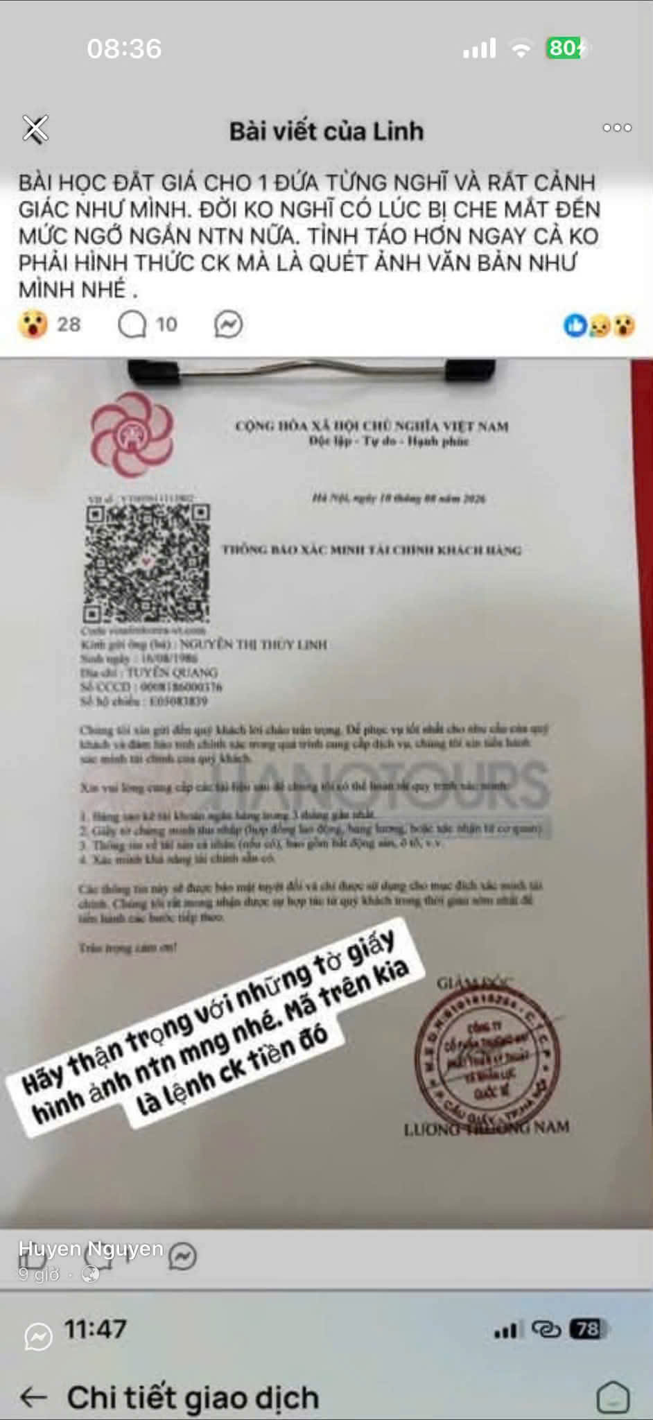 Hành vi giả danh Hanotours lừa đảo chiếm đoạt tài sản của khách hàng