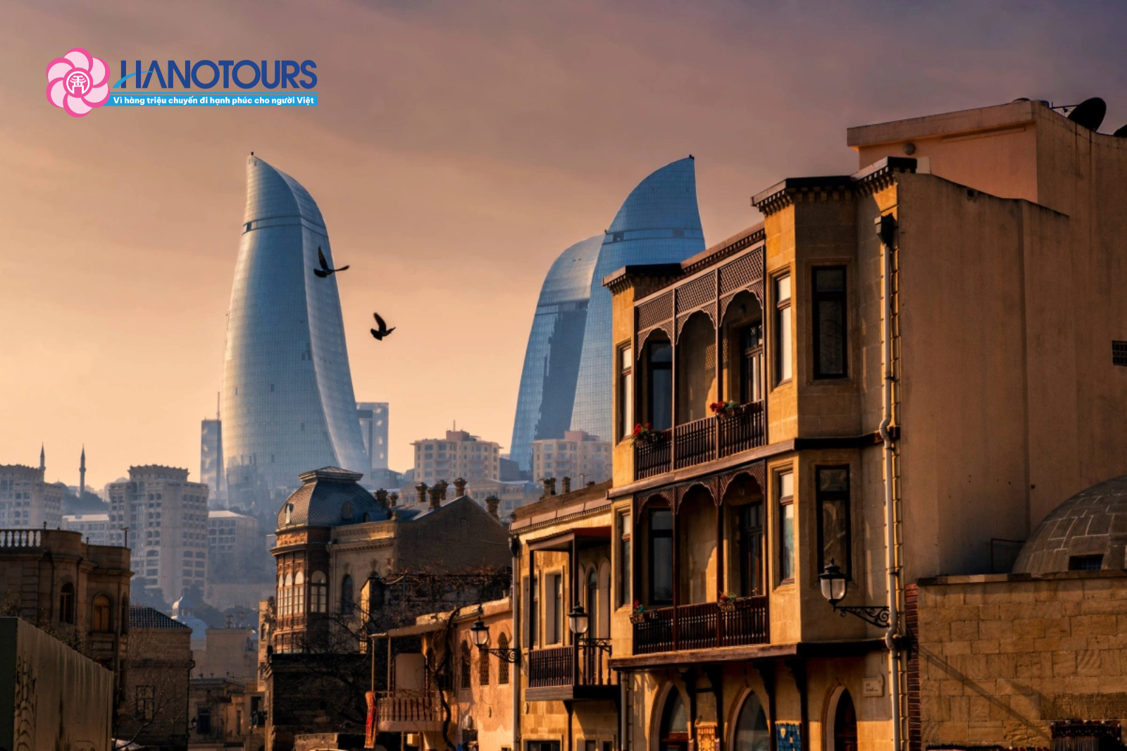 Hoàng hôn tại thủ đô Baku