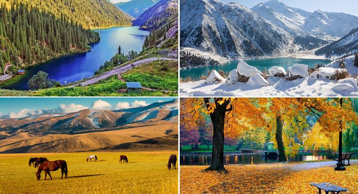 Mỗi mùa Kazakhstan mở ra một sắc thái riêng của thiên nhiên Trung Á