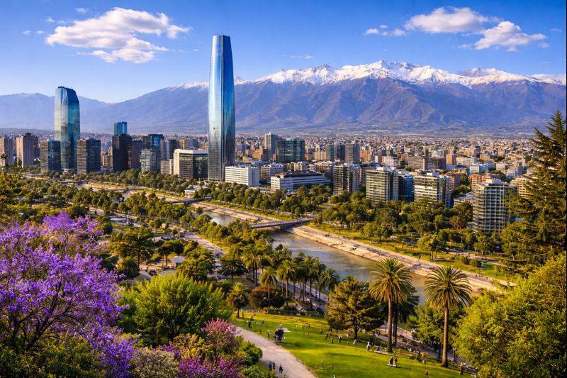 Mùa xuân đánh thức vẻ đẹp Chile bằng sức sống dịu dàng, khi thiên nhiên bừng sáng dưới bầu trời trong xanh của Nam Mỹ