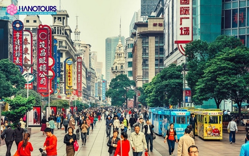 Phố đi bộ Nam Kinh Thượng Hải nằm ở đâu?