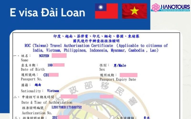 E visa Đài Loan là hình thức xin visa trực tuyến để nhập cảnh vào Đài Loan