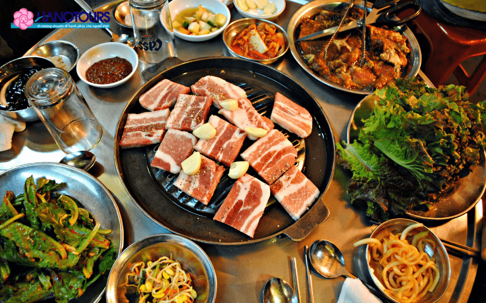 Sức hút mà loại thịt nướng Samgyeopsal mang lại thật khó cưỡng lại