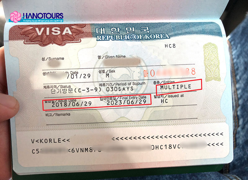 Visa du lịch Hàn Quốc đại đô thị