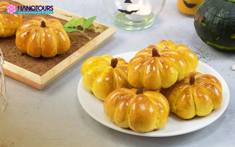 Bánh Hàn Quốc Hobaktteok thường được dùng làm món tráng miệng