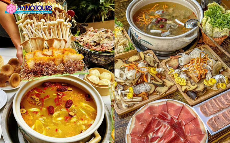 Lẩu nấm Vân Nam hấp dẫn, bổ dưỡng với hơn 10 loại nấm quý hiếm